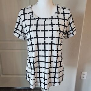 THE WORKSHOP checkered blouse SZ L